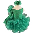 thumbnail image 2 of Jenniferwu G192 Infant Toddler Baby Newborn Little Girl's Pageant Party Birthday Dress (as1, Age, 5_Years, 12_Months, Green), 2 of 5
