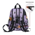 thumbnail image 5 of FORMRS School Backpack with Front Zippered Pocket 12" Student Travel Daypack, Halloween Cats, 5 of 6