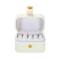 thumbnail image 3 of Uxcell Velvet Ring Box, 4 Slots Travel Ring Box Jewelry Holder Portable Mini Jewelry Case for Rings, White, 3 of 6