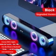 thumbnail image 1 of Barra de sonido inalámbrica para PC, altavoz envolvente 6D con Bluetooth 5.0, barra de sonido estéreo con cable para computadora de escritorio, computadora portátil, cine en casa, TV auxiliar, color, 1 of 5