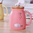 thumbnail image 2 of 2x taza de cerámica de gato con tapa, , taza , Gloria Tazas de café de cerámica, 2 of 9