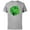 Athletic Heather, variant on Marvel Hulk Outline Four-Leaf Clovers Green St Patrick’s Day - Short Sleeve Cotton T-Shirt for Adults - Customized-Black