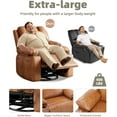 thumbnail image 6 of Rocker Recliner Chair with Heat and Massage,360° Swivel Recliner Chairs for Adults,27" Oversized Recliner Single Sofa Seat with Cup Holders,Recliner Single Sofa Seat for Living Rooms,Bedrooms, 6 of 8