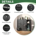 thumbnail image 3 of Innovation Works Lockable Metal File Cabinet with 4 Drawers & 1 Door, Storage Filing Cabinet for Home Office, A4 Legal/Letter Size, Assembly Required, 3 of 7