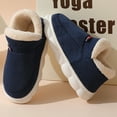 thumbnail image 4 of Luxalzxs Cotton Slippers for Women Men Indoor Outdoor Soft Plush Slippers Winter Autumn Warm Ankle Bootie Slippers Home Bedroom Shoes Cozy Non Slip Fleece Lined Memory Foam Slippers House Slippers, 4 of 5