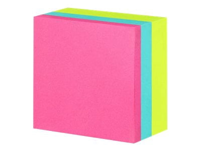 Post-it® Notes Cube 2027-BRT, Bright Colours, 3 in x 3 in (76 mm x 76 mm), 1 Cube/Pack, 400 Sheets/Cube
