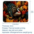 thumbnail image 5 of Thanksgiving Printed Square Desk Mat Gaming Mouse Pad with Non-Slip Rubber Bottom - 8.3x9.8 Inch Office and Gaming Mouse Pad, 5 of 6