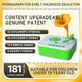 thumbnail image 6 of Early Learning Phonograph Bluetooth Recording Music Enlightenment Educational Toy English Version for 3-4years and Up Multifunction Player, 6 of 9
