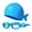 Blue, variant on Almencla Adjustable Sea Swimming Goggles with Cap Kids Swimming Goggles for Kids Gift Green
