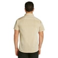 thumbnail image 3 of 9 Crowns Men's Chest Pockets Button Up Casual Shirt (X-Large, Khaki), 3 of 4