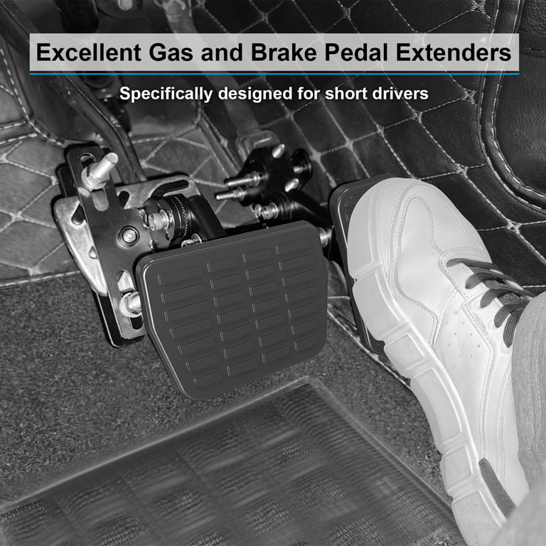 Gas and Brake Pedal Extenders for Short Drivers People Driving Cars, Go  Kart, Ride on Toys, Adjustable Length and Angle Auto Vehicles Brake and