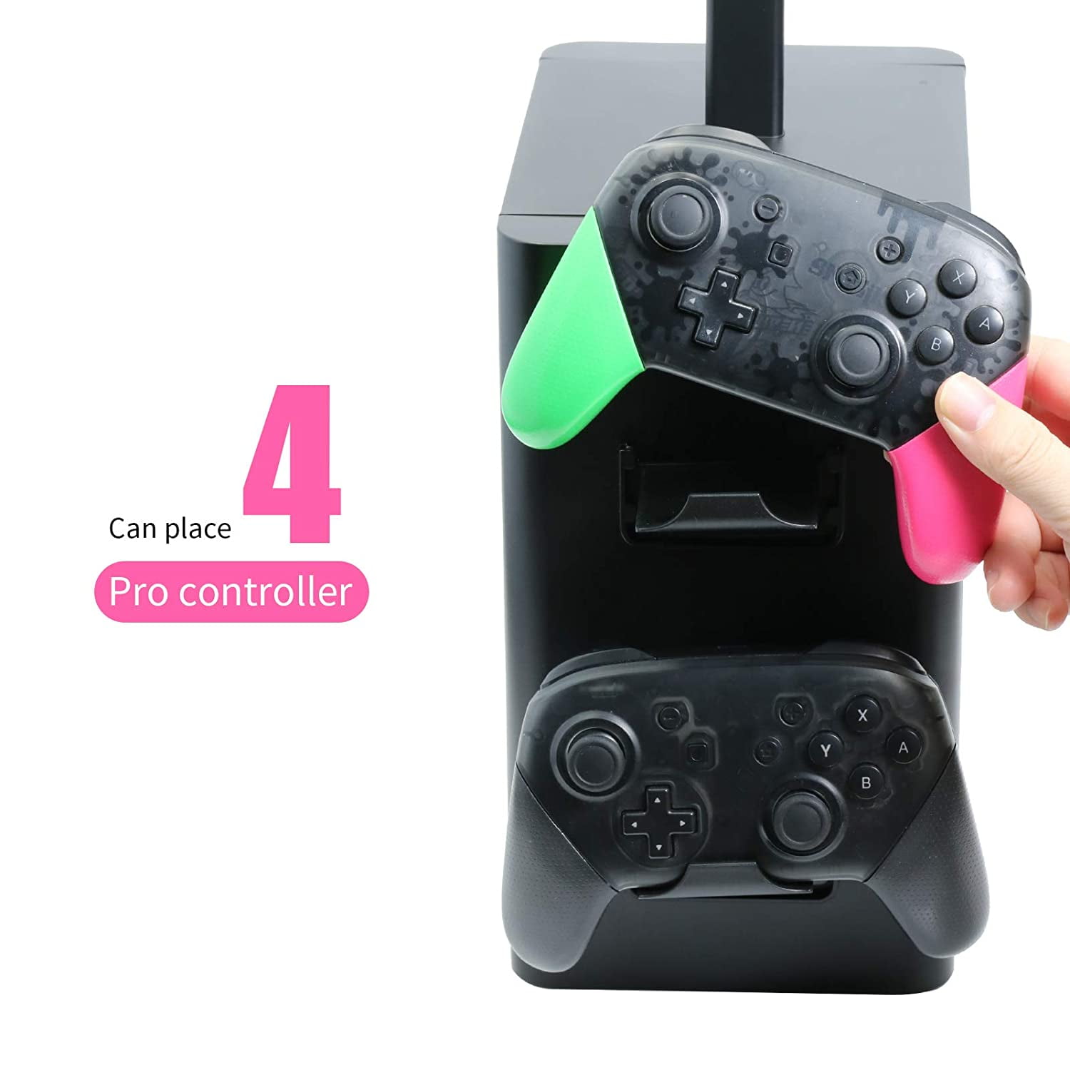 Organizer for PS5 Ninendo Switch, Storage Stand for Nintendo Switch Accessories, Joy-Con Controllers, Pro Controllers, Headsets, Game Cards