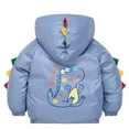thumbnail image 3 of Kids Baby Boys Girls Dinosaur Coat Outwear Infant Toddler Hooded Zip-up Jacket 1-7Years, 3 of 4