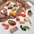 thumbnail image 3 of 3 horquillas de comida de simulación para costillas de cerdo guisadas, horquillas para el pelo con comida divertida,clip lateral para la cabeza, adecuado para mujeres y niños, Oreo oso de fresa Juguete, 3 of 6