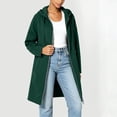 thumbnail image 2 of Nowekniz Women's Zip Up Hoodie, Long Tunic Fleece Sweatshirt Jacket, Long Sleeve Casual Fall Outerwear Coat with Pockets, 2026 Trendy Fall Outfits, 2 of 5