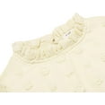 thumbnail image 3 of Arshiner Flypigs Tween Girls Long Sleeve Fall Dresses Swiss Dot Casual Party Dress, 3 of 8