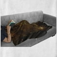 thumbnail image 6 of Constellation Soft Flannel Fleece Throw Blanket, Dusty Nebula Spiral Galaxy of Stars Infinity, Cozy Plush for Indoor and Outdoor Use, 50" x 60", Pale Coffee Mint Green, by Ambesonne, 6 of 6