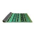 thumbnail image 2 of Ahgly Company Indoor Square Solid Turquoise Blue Modern Area Rugs, 4' Square, 2 of 4