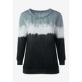 thumbnail image 6 of Woman Within Plus Size Tie-Dyed Knit Sweatshirt Tunic, 6 of 6