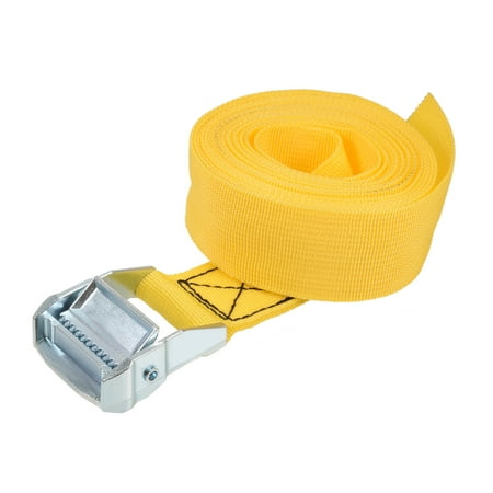 

Uxcell 4M x 38mm Lashing Strap with Cam Buckle 500Kg Work Load Yellow