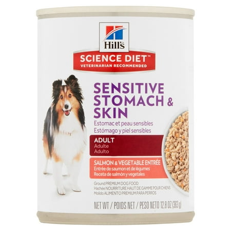 Hill's Science Diet Sensitive Stomach & Skin Salmon&Vegetable Entrée Premium Dog Food Adult, 12.8