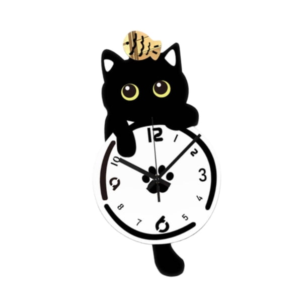 Reloj de pared con péndulo de , adorno colgante, resistente, silencioso, con números arábigos, para sala de estar, oficina y escuela.