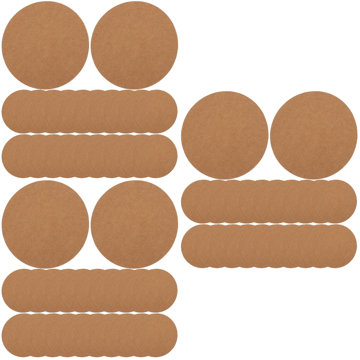 FRCOLOR 120 Sheets  of Round Graffiti Cardboard Diy Painting Blank Paperboard Drawing Hardboards