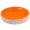 thumbnail image 3 of JAM Paper Small Round Paper Party Plates, 7 Inch, Orange, 50 per Pack, 3 of 4
