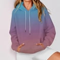 thumbnail image 4 of Wensltd Women's Printing Long Sleeve Hoodies Casual Tunic Pullover Sweatshirts with Pocket, 4 of 7