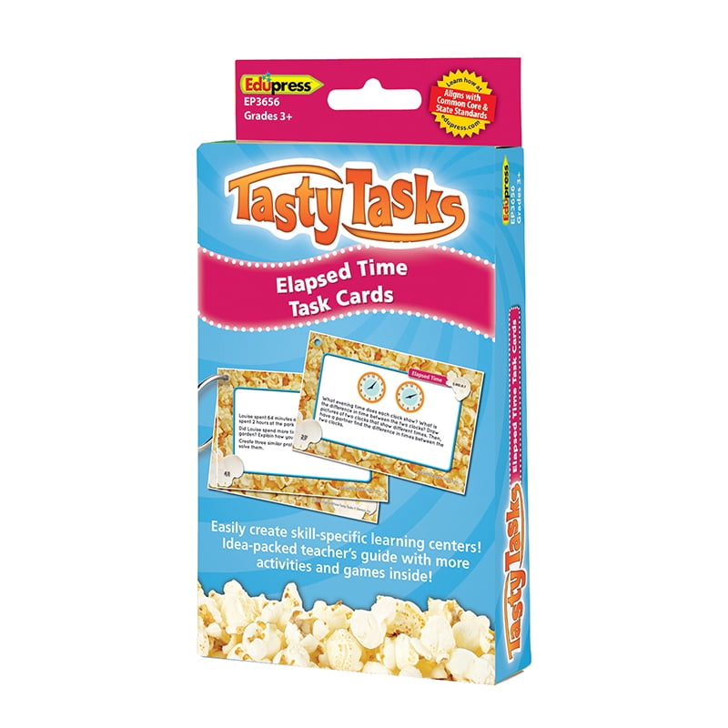 EP-3656 - Math Tasty Task Cards Elapsed Time by Edupress