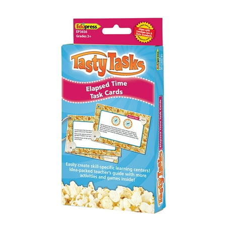 EP-3656 - Math Tasty Task Cards Elapsed Time by Edupress