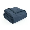 thumbnail image 4 of Mainstays Full/Queen Comforter Set, Super Soft & Embroidered, 3-Piece, Navy, 4 of 11