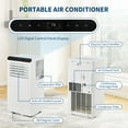 thumbnail image 3 of 10,000 BTU Portable Air Conditioners,3-in-1 AC Unit with Cooling, Dehumidifier, Fan,24H Timer, for Rooms up to 450 Sq.Ft, Mobile AC with Window Kit, 3 of 7