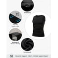 thumbnail image 6 of 2 Pack Men's Compression Shirt Slimming Body Shaper Vest Breathable Workout Tank Top Undershirts, 6 of 7