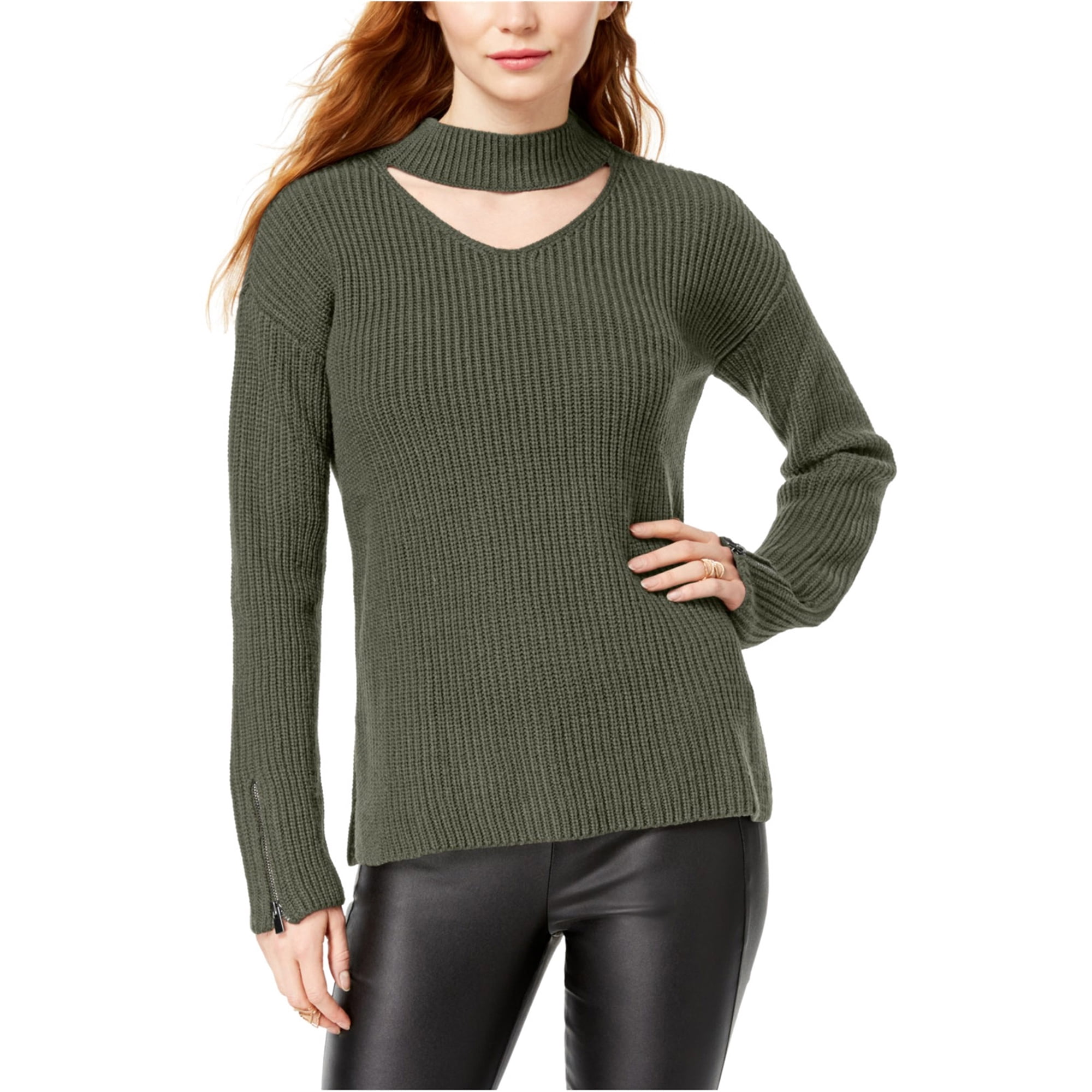 bar III Womens Choker-Neck Pullover 