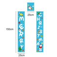 thumbnail image 2 of 2XL Banners colgantes Pareado Bandera de puerta de Navidad para vacaciones al aire libre interior rojo, 2 of 4