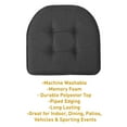 thumbnail image 6 of U-Shaped Memory Foam No Slip Back 17 x 16 Chair Pad Cushion 4 Pack, 6 of 6