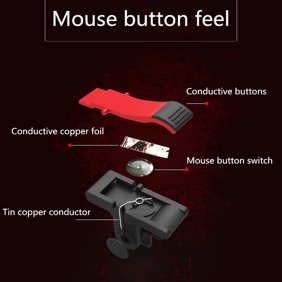 Phone Mobile Gaming Trigger Fire Button Handle for L1R1 Shooter Controller