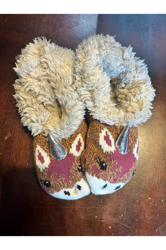 Secret Treasures Women's Cozy Cable Pom Ball Slipper Sock