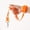 Active Orange [Reflective-Short Style], variant on Three Tree Hands-Free Dog Leash with Reflective Stitching, Adjustable Waist Belt Pet Lead for Running and Walking