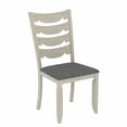 thumbnail image 4 of Peatuk Wooden Dining Chairs Set of 6 - Armless Kitchen Chairs with Solid Rubber Wood Legs, Glam Style High Back Dining Room Chairs, 41.1" High, 4 of 7