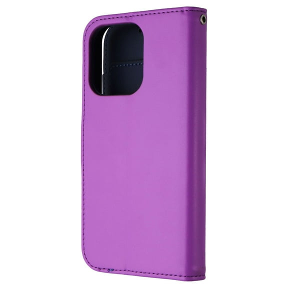 MyBat Pro MyJacket Xtra Series Wallet Case for Apple iPhone 15 Pro - Purple/Blue