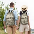thumbnail image 4 of Rateoe Vineyard Landscape Pattern Durable Canvas Backpack for Men & Women – Stylish & Lightweight – Adjustable Straps, Multiple Pockets – Fits 15-17 Inch LaptopsSmall, 4 of 5