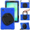 thumbnail image 2 of XYX Case for Samsung Galaxy Tab A11 8.7 inch SM-X130/SM-X135, 360 Degree Rotating Hand Grip Shockproof Cover with Shoulder Strap, Blue, 2 of 7