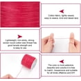 thumbnail image 4 of 115 Yards 0.5mm Wax Cord Deep Pink Waxed Polyester Cord Waxed Beading String Twine Waxed Threads for DIY Bracelet Necklaces Dreamcatcher Jewelry Making Macrame Sewing Project, 4 of 8