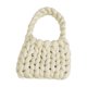 thumbnail image 3 of Bolso de crochet para mujer, bolso de hombro, bolso de mano tejido grueso, cartera de mano de moda para mujer blanco, 3 of 9