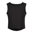 thumbnail image 3 of DuoJiaJ Women's Casual U Neck Butterfly Graphic Vest Rib Knit Tank Crop Top Women’s Lace Trim Tank Tops, 3 of 4