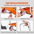 thumbnail image 6 of Hydraulic Lift Table Cart 770lbs Capacity - 59" Lifting Height - Manual Scissor Lift with Wheels & Pad - Material Handling Cart, 6 of 7