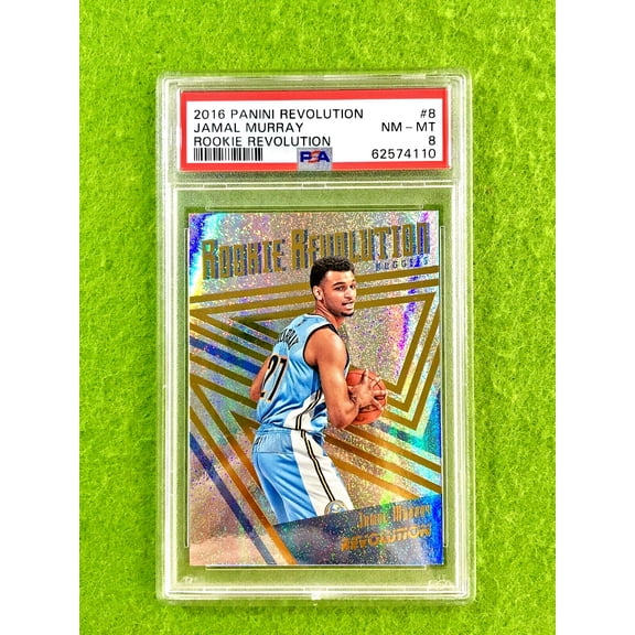 PSA 8 Jamal Murray SILVER PRIZM ROOKIE CARD RC 2016 Panini Revolution SP