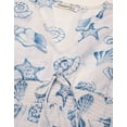 thumbnail image 5 of Moomaya Printed Long Dress For Women, V-Neck Short Sleeve Sheer Coverup Maxi Dresses, 5 of 8